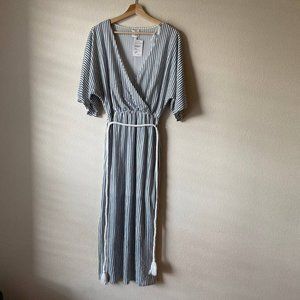 MP|C Navy and White Striped Dress Size XS